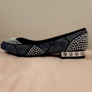 Akira Rhinestone Ballet Flats